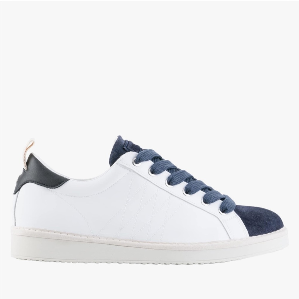 PANCHIC Men's P01 Sneakers Leather Italian Fashion Blue Suede White Sz 11